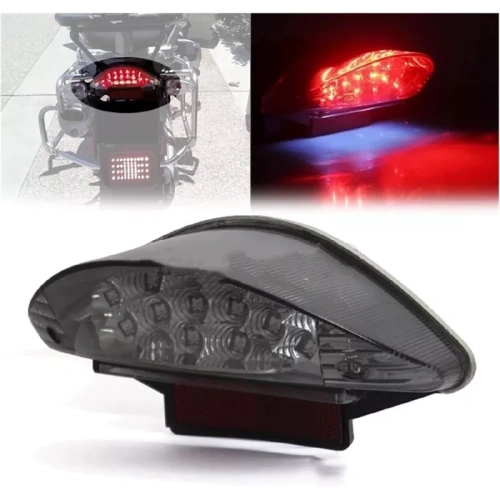 Πίσω φανάρι LED BMW R1200GS και αναμμένο στη μοτοσυκλέτα