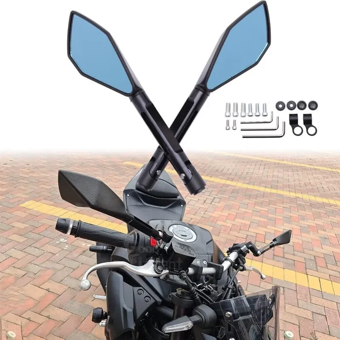 kathreftes-motosykletas-universal-topothetimeni καθρέφτες μοτοσυκλέτας universal τοποθετημένοι σε μοτοσυκλέτα