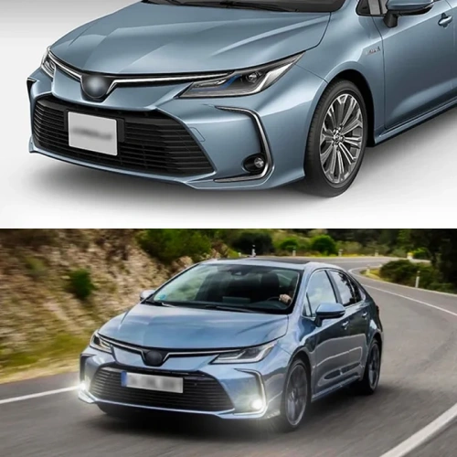 Προβολείς ομίχλης Toyota Corolla 2019-2024 τοποθετημένοι στο όχημα