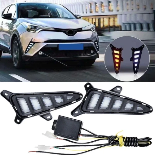 Toyota CHR με φώτα ημέρας DRL LED και ενεργό φλας