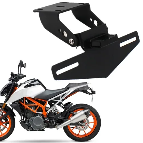 Βάση πινακίδας KTM Duke τοποθετημένη σε μοτοσυκλέτα KTM Duke 390