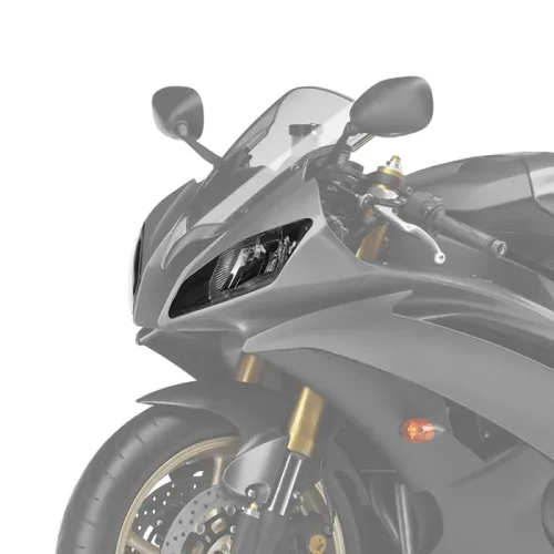 μπροστινό φανάρι Yamaha R6 πάνω στη μηχανή εμπρός φανάρι R6 τοποθετημένο