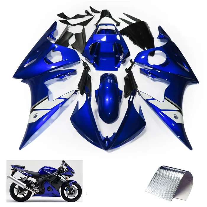 koustoumi-fairing-yamaha-r1-r6-mple-aspro ολόκληρο custom κουστούμι σετ πλαστικά φέρινγκ σε χρώμα μπλε άσπρο για yamaha r1 r6