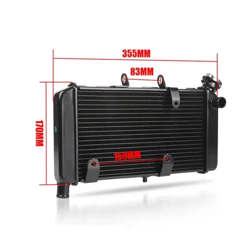 Ψυγείο honda nc integra 700cc 750cc με εργοστασιακές βάσεις στήριξης για βεντιλατέρ 2012-2023 πίσω όψη