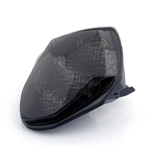 Πίσω φανάρι gsxr 1000 led stop με ενσωματωμένα φλας σε φιμέ smoke χρώμα για suzuki k3 k4 όψη προϊόντος