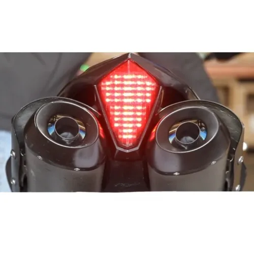 Πίσω φανάρι με φλας Yamaha R1 2007-2008 led φιμέ αναμμένο κόκκινο στοπ
