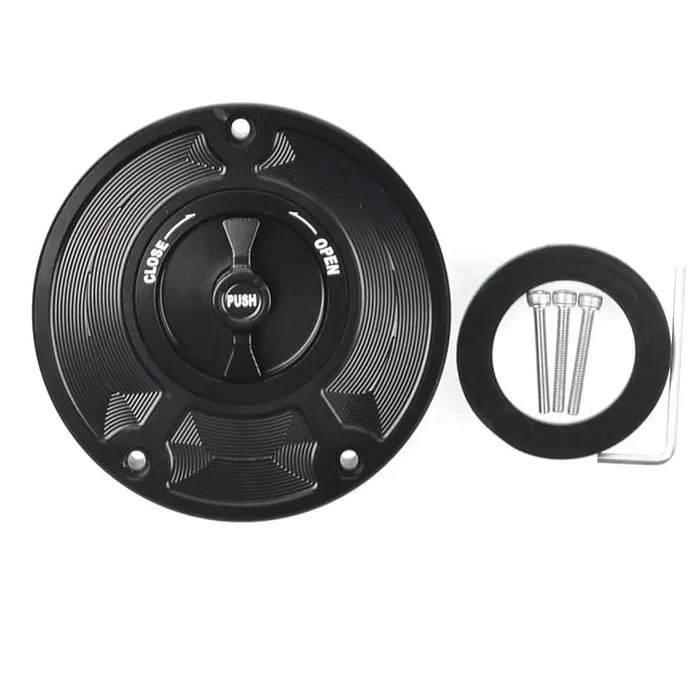 tapa-venzinis-fazer-yamaha-fz1-fz6-fz8-grigorou-anoigmatos-mavri Μαύρη τάπα βενζίνης CNC Yamaha FZ1 FZ6 και FZ8 Fazer χωρίς κλειδί γρήγορου ανοίγματος