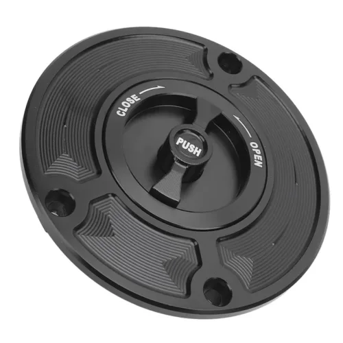 Μαύρη τάπα βενζίνης CNC Yamaha MT-07 MT-09 και MT-10 χωρίς κλειδί γρήγορου ανοίγματος