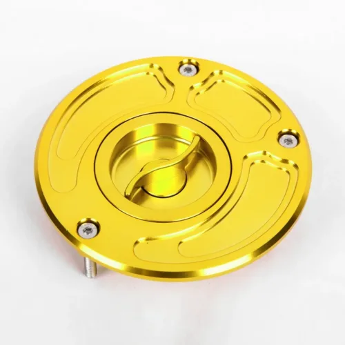 Χρυσαφή τάπα βενζίνης CNC Yamaha R1 και R6 χωρίς κλειδί γρήγορου ανοίγματος