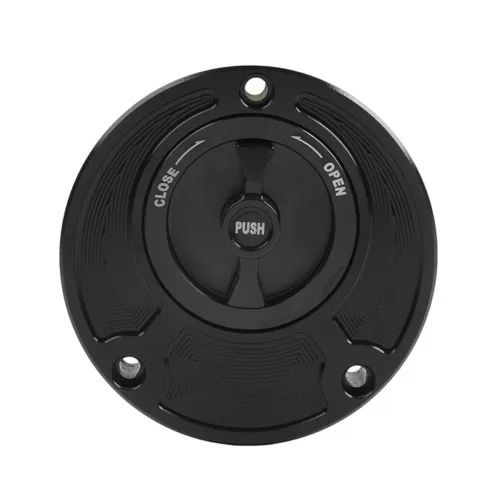 Μαύρη τάπα βενζίνης CNC Yamaha R1 και R6 χωρίς κλειδί γρήγορου ανοίγματος
