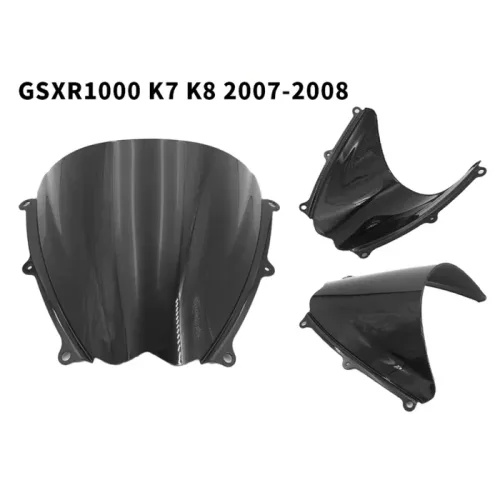 Ζελατίνα suzuki gsxr 1000 2007-2008 φιμέ Double Bubble ανεμοθώρακας και παρμπρίζ πίσω και πλαϊνή πλευρά προϊόντος