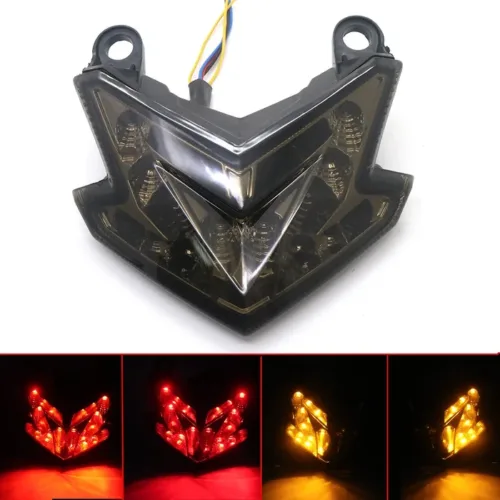 πίσω φανάρι kawasaki z800 led φιμέ με ενσωματωμένα φλας