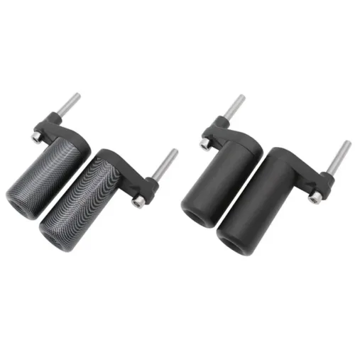Μανιτάρια πλαισίου yamaha r1 2007-2008 προστατευτικά σκελετού σετ μαύρα και carbon με βάσεις μετατόπισης