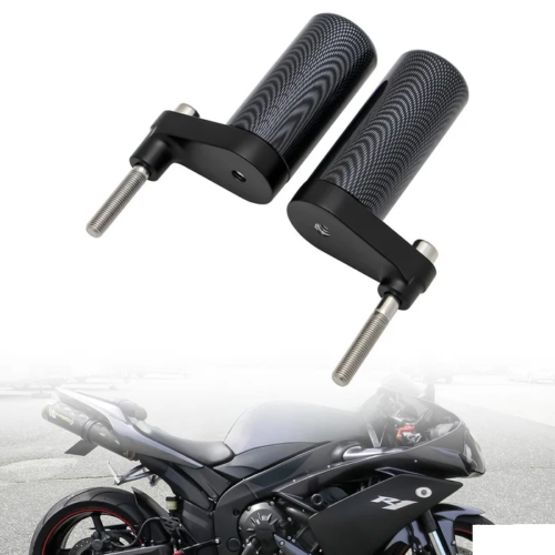 Μανιτάρια πλαισίου yamaha r1 2007-2008 προστατευτικά σκελετού τοποθετημένα σε μοτοσυκλέτα